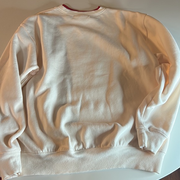 Vintage M&C Sportswear Sweatshirt Cardinal Embroidered L Ivory Pullover - Picture 5 of 5